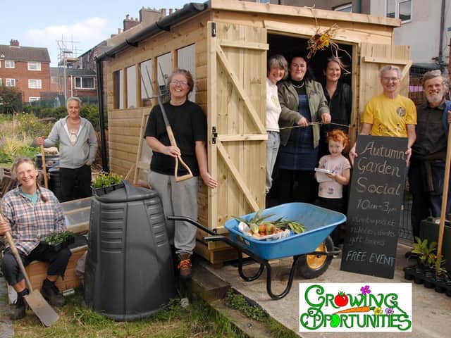 Growing Opportunities in The Street garden - Pic: Dave Barry