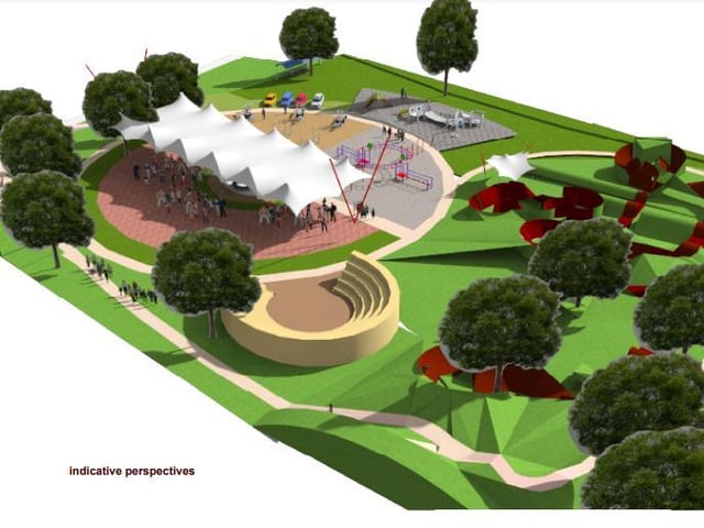 An artist's impression of the new outdoor facility in Cayton.