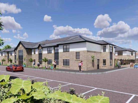 Artists' impression of the 66-bed care home, which has been approved now for the site at Sneaton Castle, Whitby.
