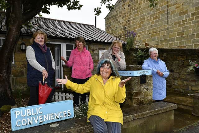 The Sweet Pea Committee are seeking donations after the recent revamp - Jackie Smith, left, Hazel Wray, Diz Dexter, Kaet Newton and Susan Crawford.