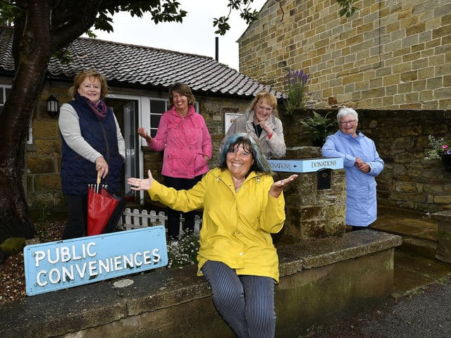 The Sweet Pea Committee are seeking donations after the recent revamp - Jackie Smith, left, Hazel Wray, Diz Dexter, Kaet Newton and Susan Crawford.