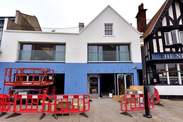 Builders are still hard at work at the Sandside venue.