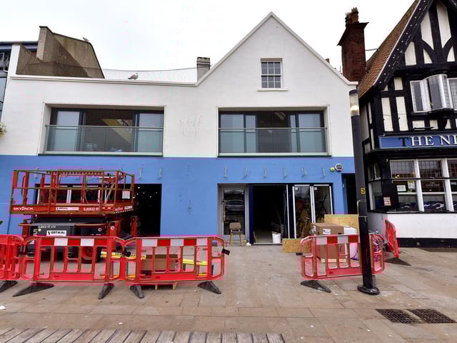 Builders are still hard at work at the Sandside venue.