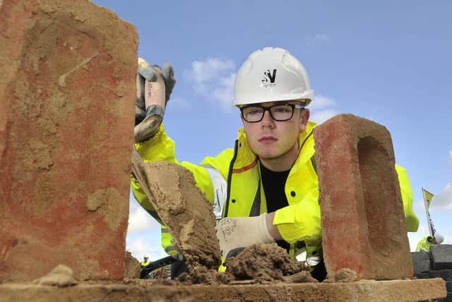 Student Craig Large working on his skills in 2017.