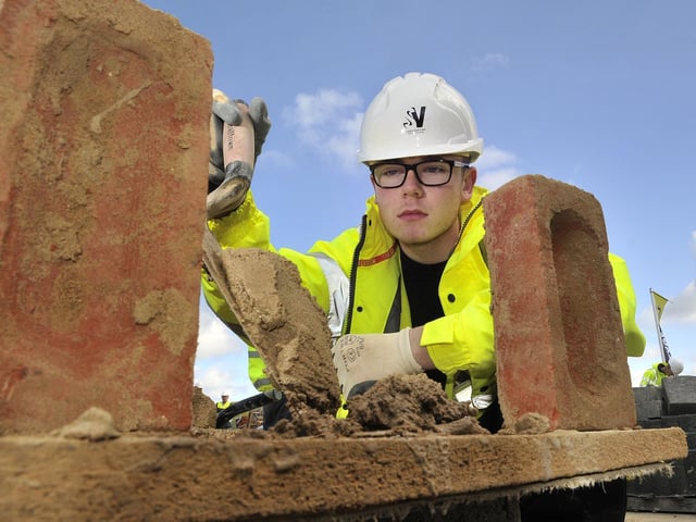 Student Craig Large working on his skills in 2017.
