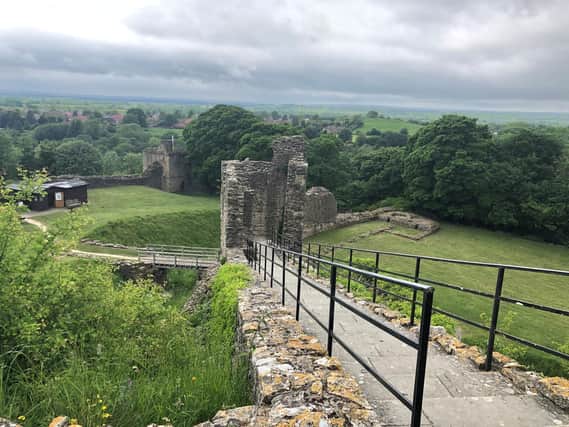 Pickering Castle will be lit up with blue lights.