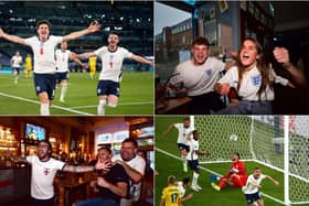 Scarborough fans' delight as England cruise to a 4-0 victory over Ukraine in Rome. (Photo: Getty/Alessandro Garofalo/ Alessandra Tarantino)
