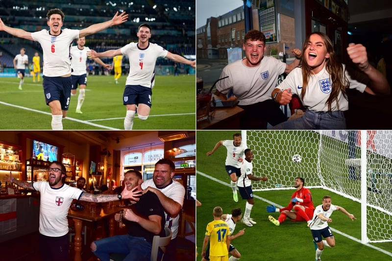 Scarborough fans' delight as England cruise to a 4-0 victory over Ukraine in Rome. (Photo: Getty/Alessandro Garofalo/ Alessandra Tarantino)