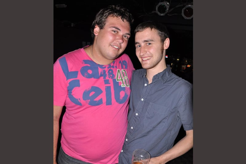 Carl and Joe on the dance floor in Vivas.