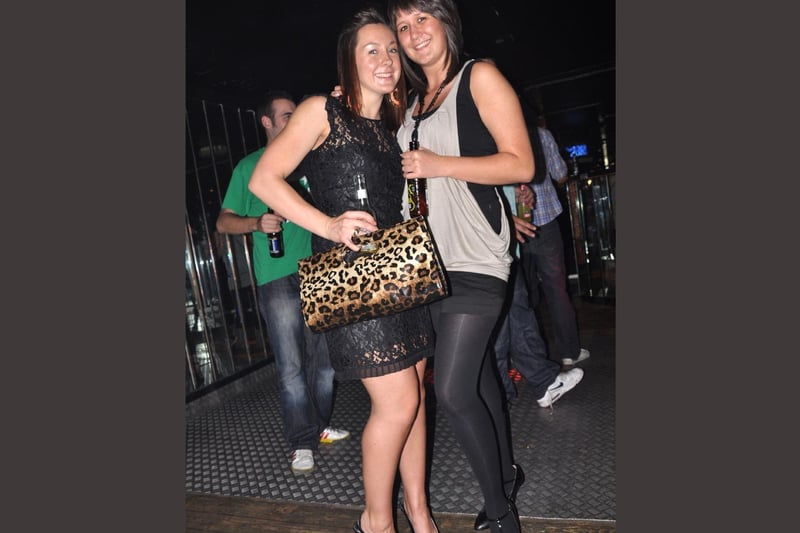 Nicola and Rachel dancing in Mansion.