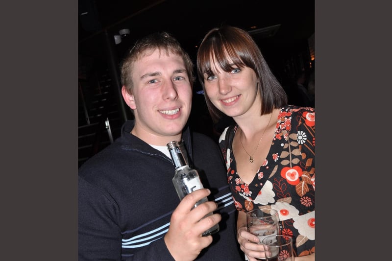 James and Joanna catching up in Blue Lounge.