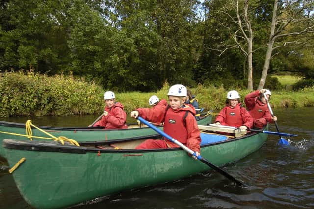 Lealholm School have a day of fun on the Esk with East Barnby outdoor education centre.