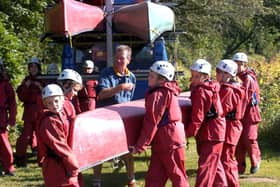 Lealholm School have a day of fun on the Esk with East Barnby outdoor education centre.