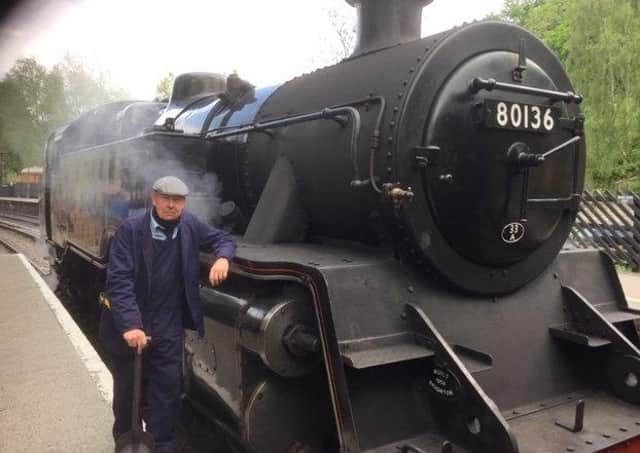 Retired teacher Richard Turton is finally ‘living the dream’ as a fireman on the popular North York Moors Railway.