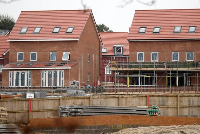 Ministry of Housing, Communities and Local Government data shows work was completed on 390 homes in the area between January and March – the highest number for the three-month period since records began in 2005.
Photo: Andrew Matthews/PA Wire