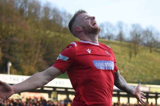 Josh Barrett opened the scoring for Boro against Garforth Town