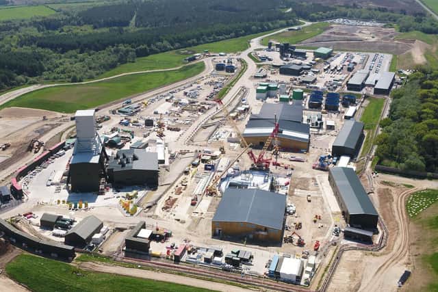 An aerial view of the Woodsmith mine from Anglo American