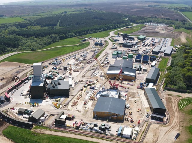 An aerial view of the Woodsmith mine from Anglo American