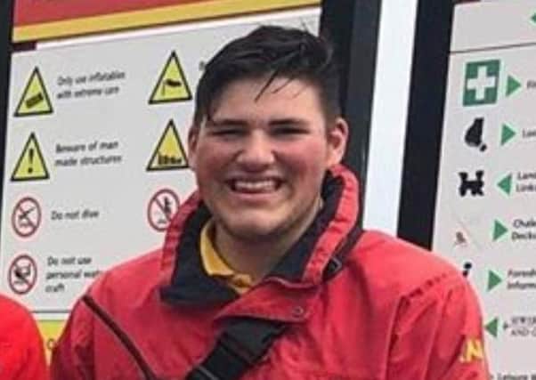 Ben Colling, who is part of the Filey Lifeboat Crew, is one of the RNLI’s youngest Ops Commands lifeguards. Photo: RNLI/Derry Salter