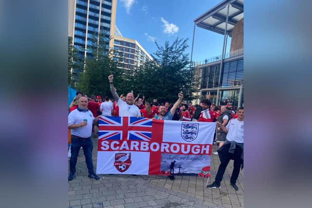 Putting Scarborough on the map at Wembley Stadium. (Photo: Neil Heritage)
