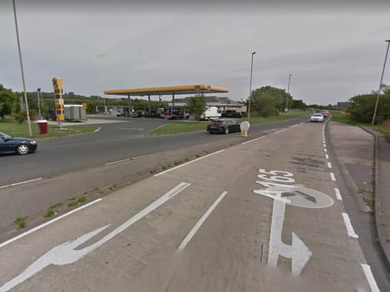 The incident occured in a lay by close to the Jet Garage at Lebberston on the A165 towards Filey. Picture: Google Maps