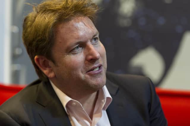 James Martin - loves a Botham's of Whitby lemon bun.