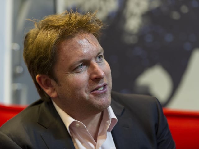 James Martin - loves a Botham's of Whitby lemon bun.