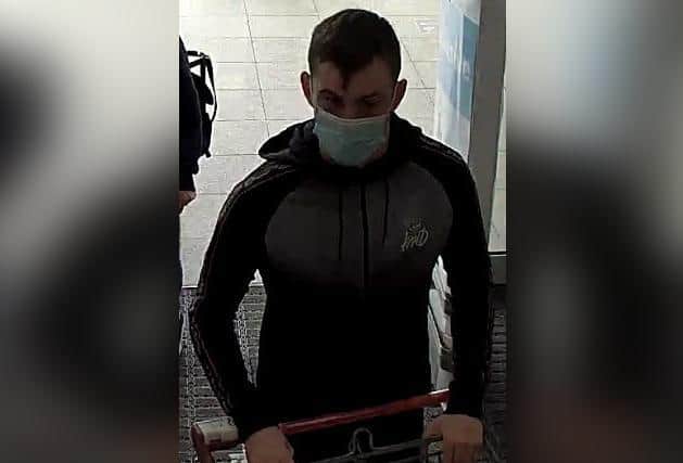 Police would like to speak to this man following the theft.
