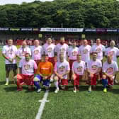 The winning Scarborough Athletic Legends squad line up
