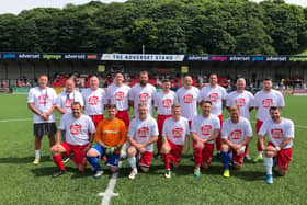 The winning Scarborough Athletic Legends squad line up