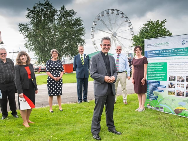 Rural Commissioners at the Great Yorkshire Show after the launch of their report.