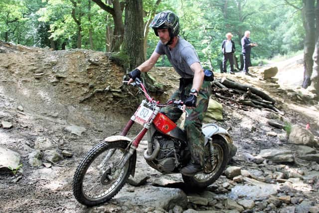 Dave Clark in action at Harwood Dale
