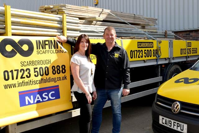 Infiniti Scaffolding directors Joe and Lisa Naylor.