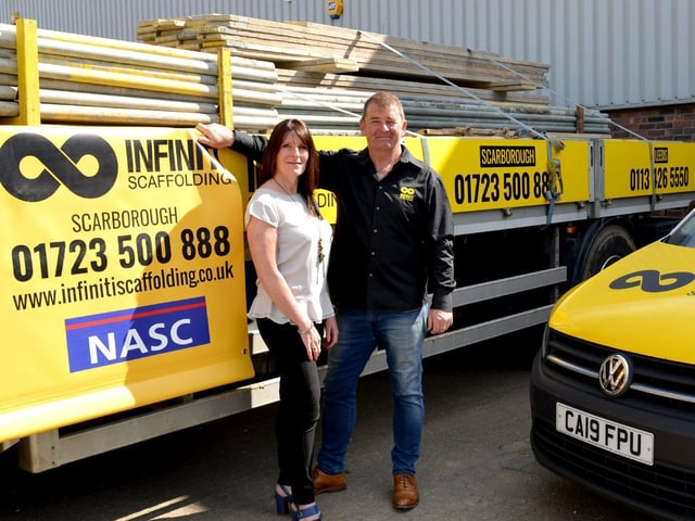 Infiniti Scaffolding directors Joe and Lisa Naylor.