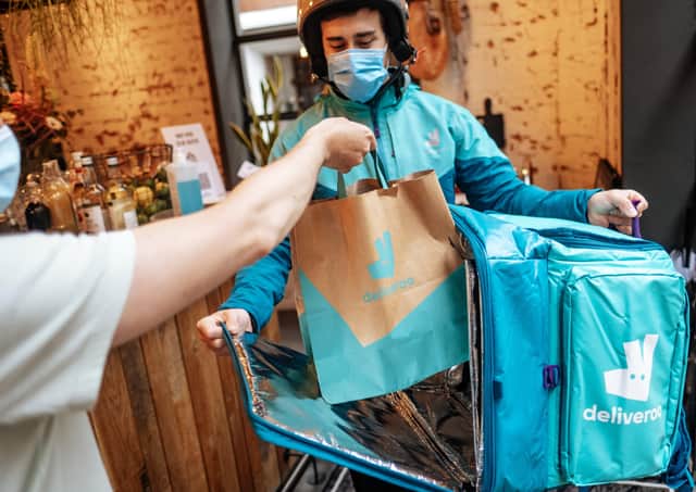 Deliveroo works with both the best independent restaurants like Joypur Tandoori Restaurant and North Man Coffee as well as grocery retailers and convenience stores such as Co-op and Morrisons. Photo by Thomas Leonard