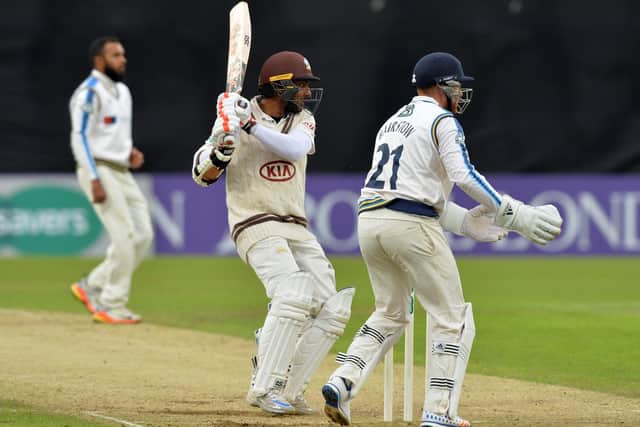 Kumar Sangakkara in action for Surrey