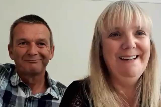 Martin and Maxine Harrison won £30,000 in the People's Postcode Lottery.
