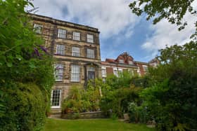 View from the garden of the Georgian townhouse currently split in to four apartments