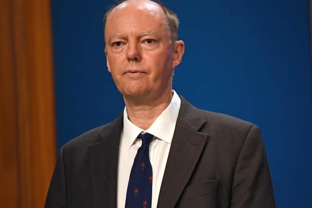 Chris Whitty, England's Chief Medical Officer. (Daniel Leal-Olivas-WPA Pool/Getty Images)