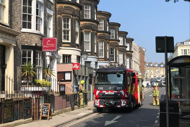 Firefighters gained access to the fire through Lazenby's restaurant.