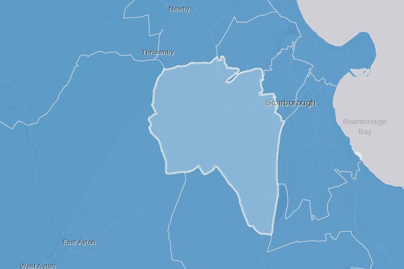 Falsgrave has seen rates of positive Covid cases rise by 162%, from 282.9 per 100,000 to 739.9 per 100,000.