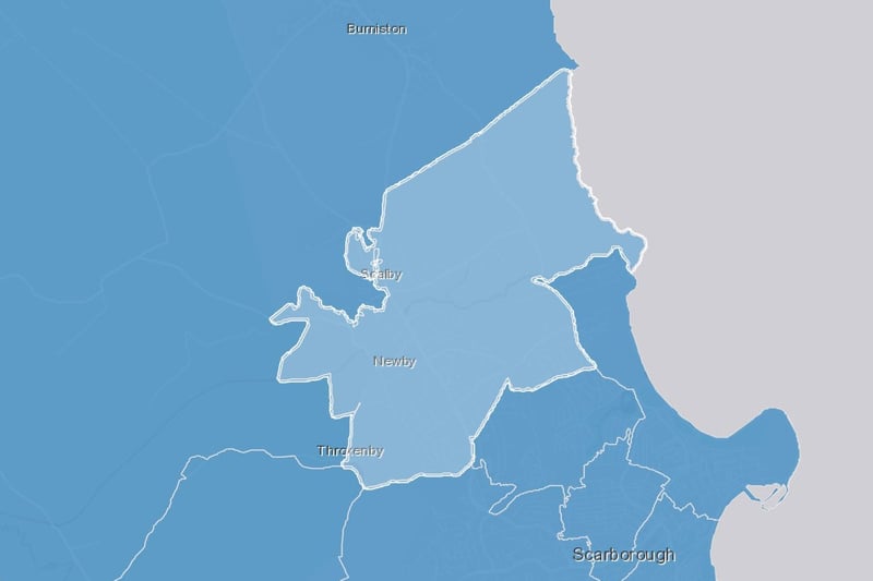 Newby and Scalby has seen rates of positive Covid cases rise by 145%, from 315.5 per 100,000 to 772.3 per 100,000.