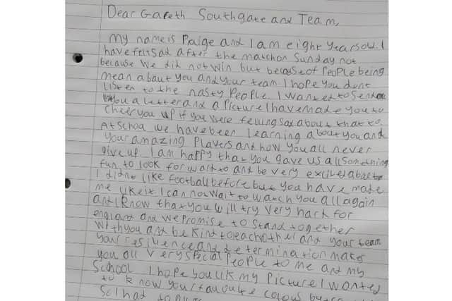 Paige's letter