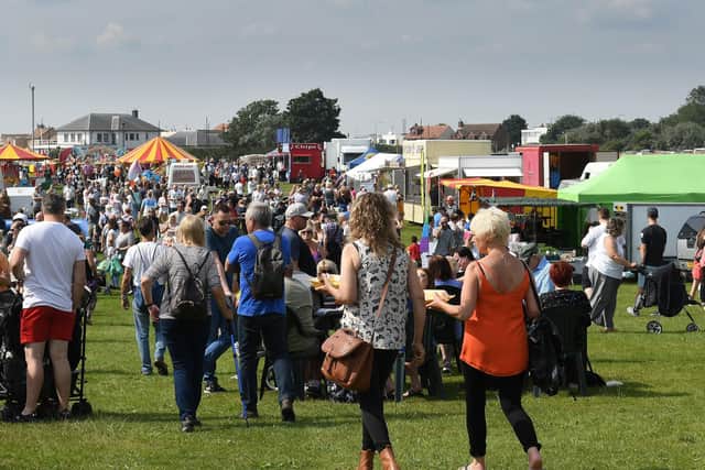 The extremely popular Carnival Fun Day on the Limekiln Lane Cliff Top.