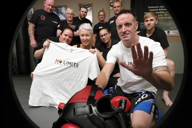 No Limits Martial Arts Centre is setting up a charity foundation - Brian Armstrong with his team - pic Richard Ponter