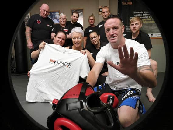 No Limits Martial Arts Centre is setting up a charity foundation - Brian Armstrong with his team - pic Richard Ponter