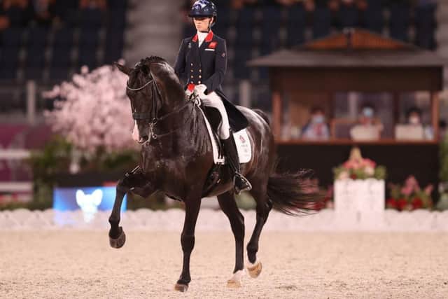 Charlotte Fry riding Everdale in the Dressage Team Grand Prix Special Team Final. (Photo: Julian Finney/Getty)