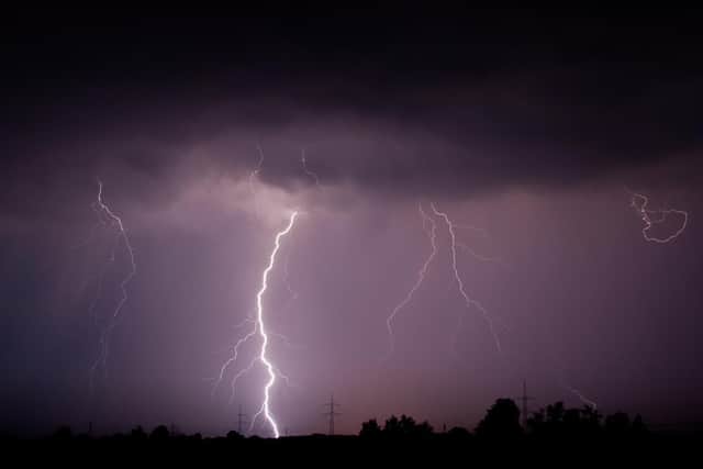 The Met Office has issues a yellow thunderstorms warning across large parts of the country.
