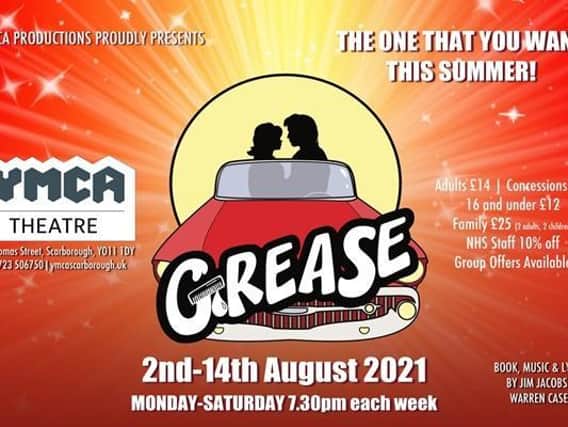 Grease opens at the YMCA Theatre, Scarborough, opens on Monday August 2 and runs until Saturday August 14