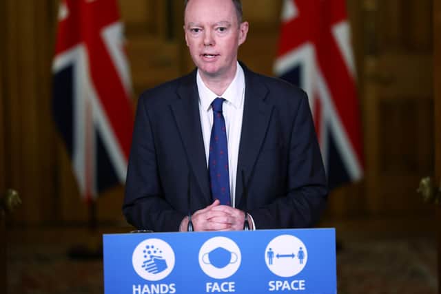 Professor Chris Whitty, England's Chief Medical Officer. (Getty Images)